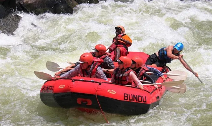 White Water Rafting & Swimming under the Falls
