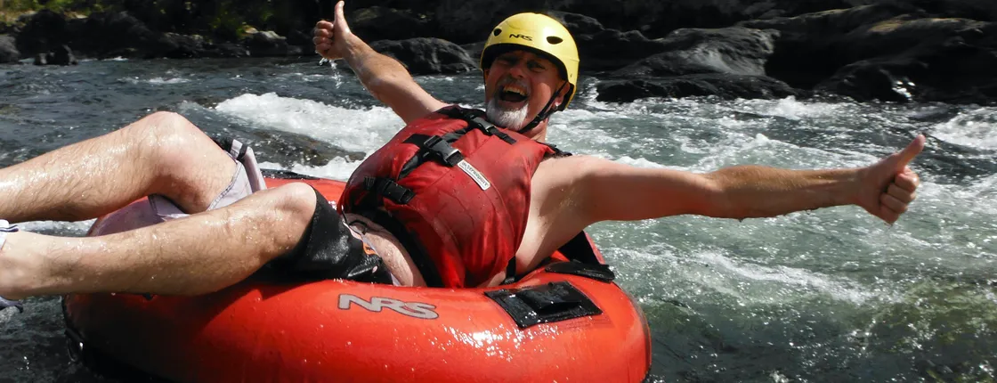 Half-day rainforest river tubing