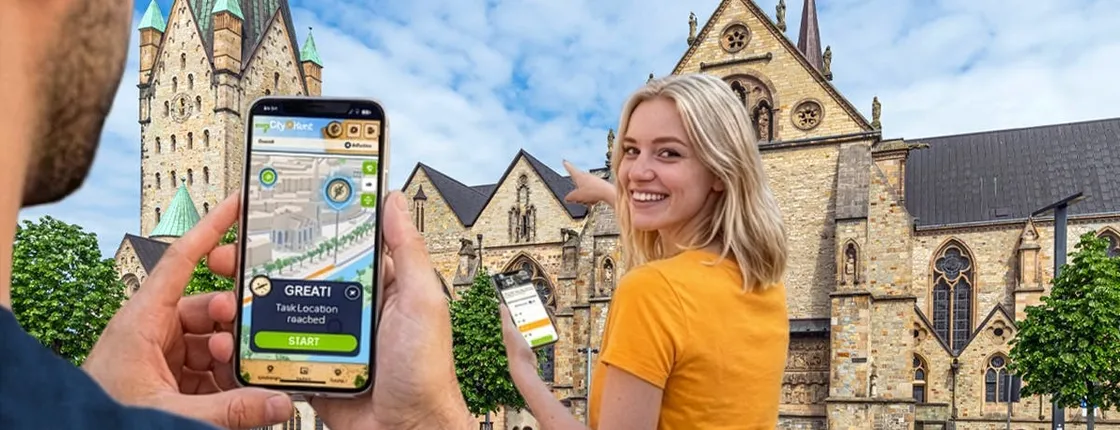 Self-guided digital scavenger hunt in Paderborn