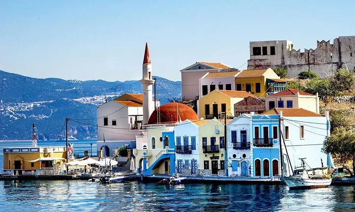 Greek island of Megisti (Kastellorizo) from Antalya and regions