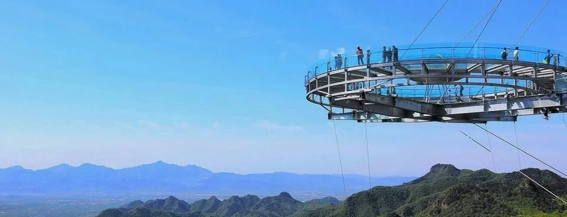 Shilinxia glass platform and 798 Art District or Ming City Wall tour