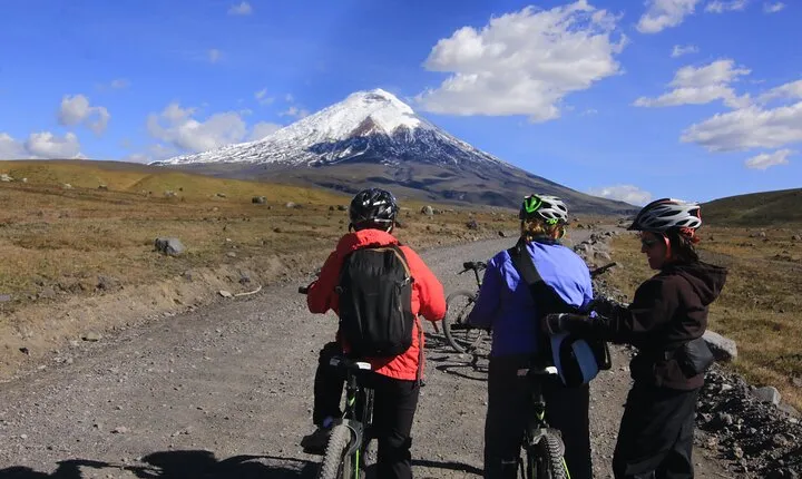 ebike around Cotopaxi Volcano