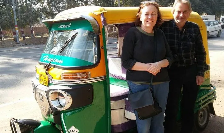 Behind the Taj Mahal with Sunrise or Sunset view by Tuk Tuk Ride