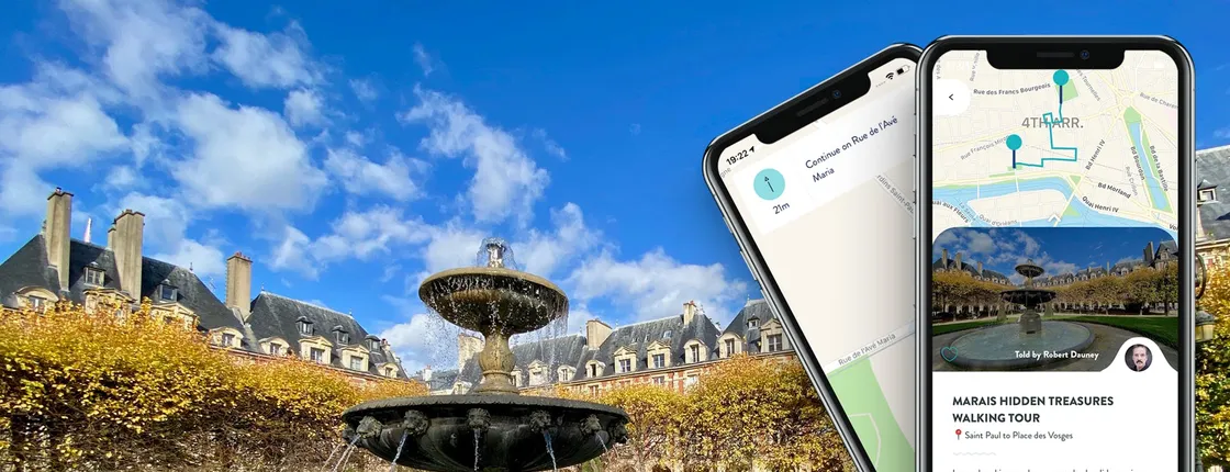 Le Marais hidden treasures tour with guide on your smartphone