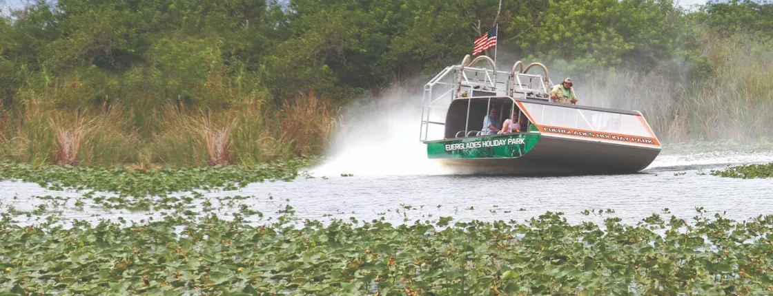 Everglades airboat adventure tour with transportation