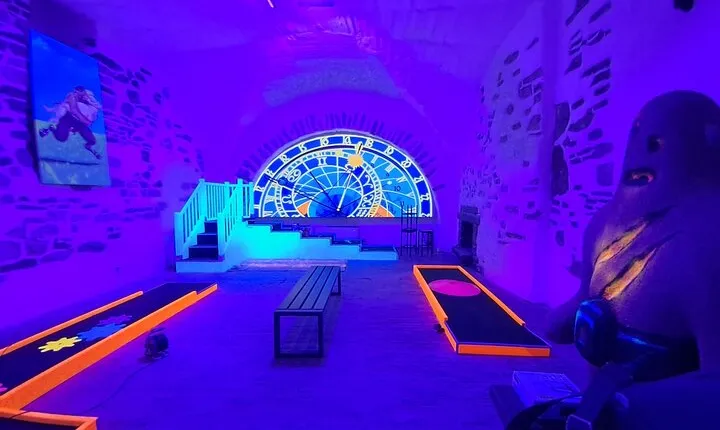 Prague Black Light Mini Golf Admission Ticket