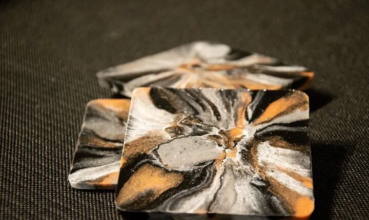 Resin Artwork in a Nolita Artist's Studio