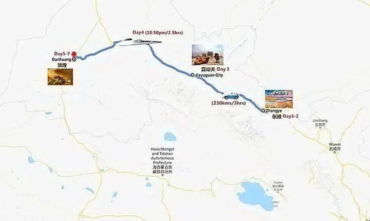 7 Days Hexi Corridor Adventure Tour to Zhangye, Jiayuguan & Dunhuang