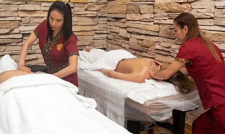 60 min Couple's Massage to choose and 30 min Floral Bath at THAI SPA MASSAGE