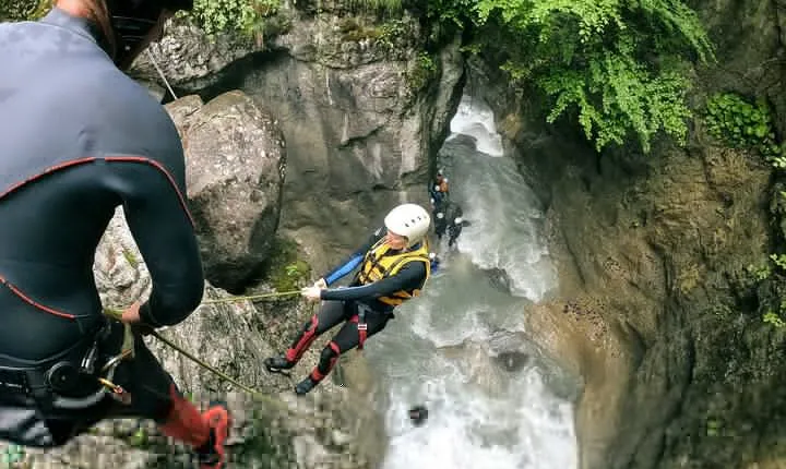 Canyoning in Interlaken from Zurich