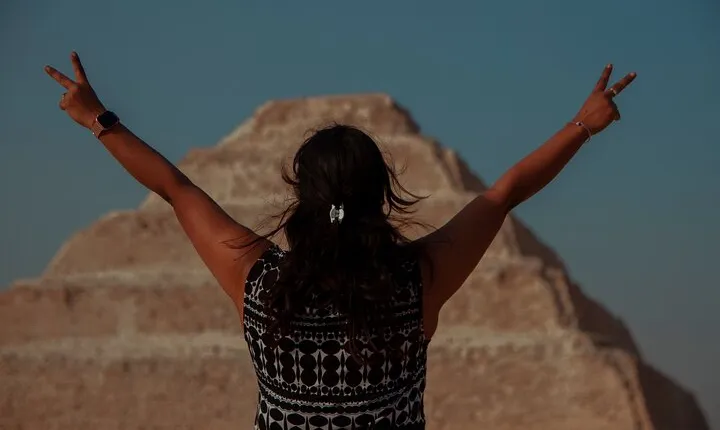 Tour to Giza pyramids Memphis Sakkara and Felucca on the Nile