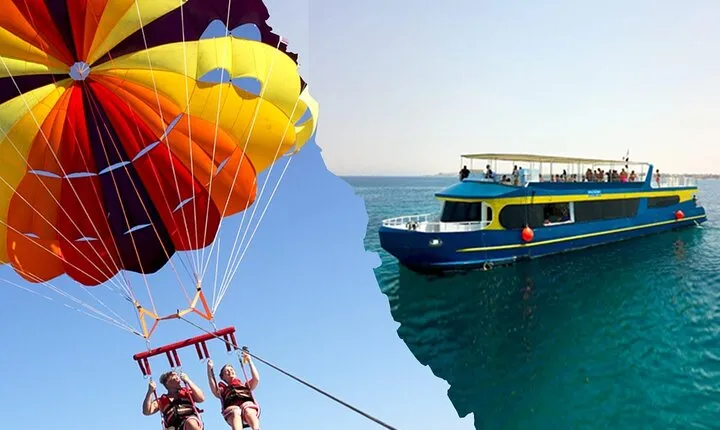 Parasailing With Semi Submarine Snorkeling Sea Trip - Hurghada