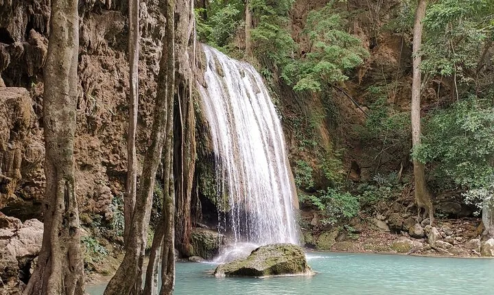 Private Excursion to Floating Market and Erawan Waterfall