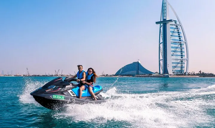 Fastest Jet Ski with Dubai Skyline, Burj Al Arab Views and Juice