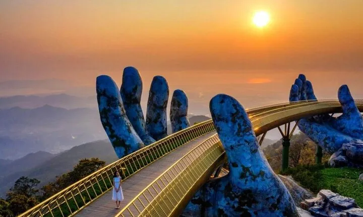 Golden Bridge-Marble & Monkey Mountain-Seafood Lunch By Private