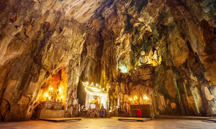 Marble Mountains, Monkey Island ,Hell Cave & DaNang Private Night