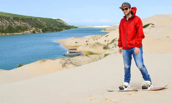 Sandboarding with a Short Boat Trip