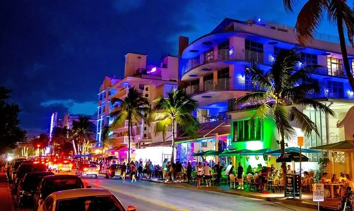 Miami by Night: City and Beach Lights Panoramic Tour