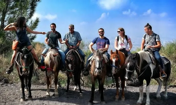 Mount Vesuvius Guided Horse Riding Tour with Sample Wine