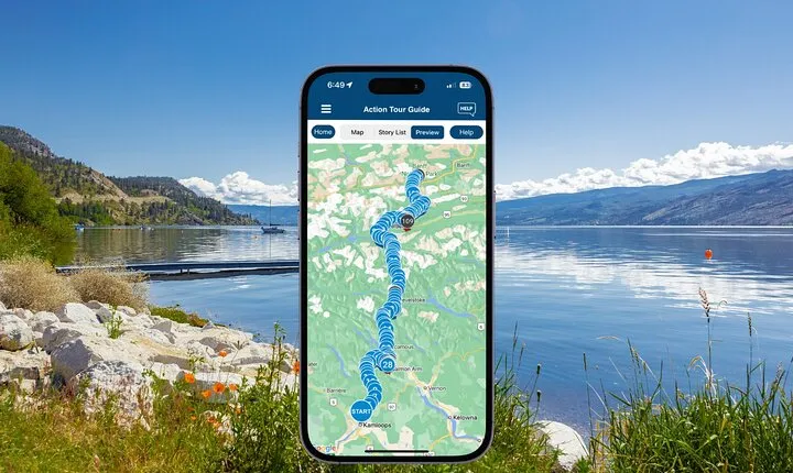 Scenic Kamloops Self Guided Audio Driving Tour to Lake Louise 