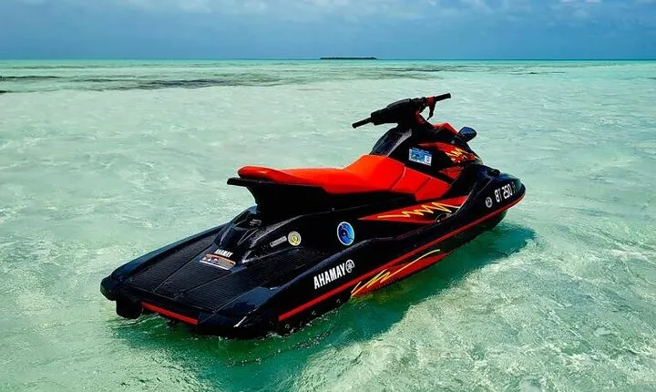 Jet Ski Rental at Secret Beach, San Pedro, Belize.