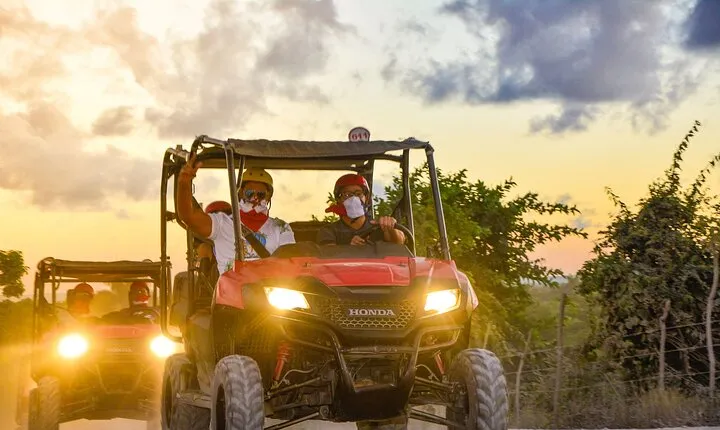 Sunset Buggies Adventure with Dinner from Punta Cana