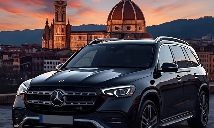 Florence private city car Tour by Mercedes Car with driver