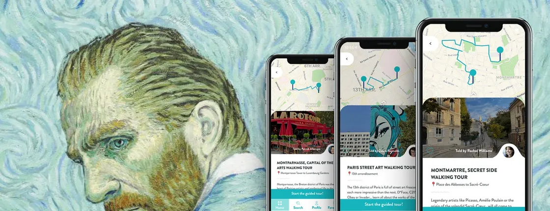 Best of Artists in Paris, 3 audioguided tours on your smartphone