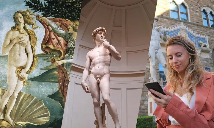 Florence Accademia & Uffizi Gallery Pass & Audio Tour on Mobile App
