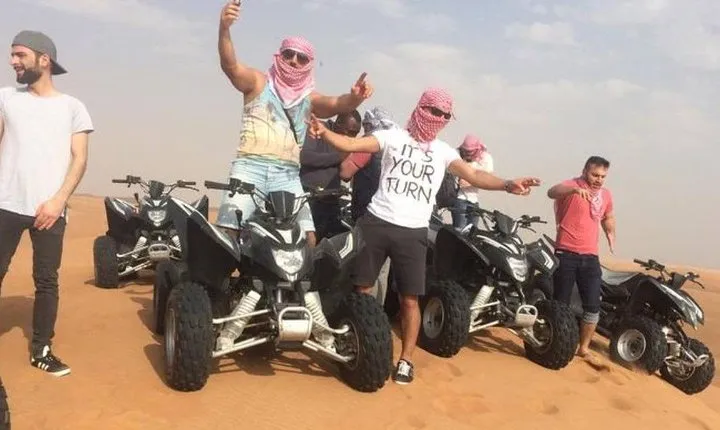 Evening Red Desert Safari With Quad Bike