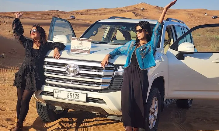 Morning Red Dunes Desert Safari With Camel Ride And Sand Boarding