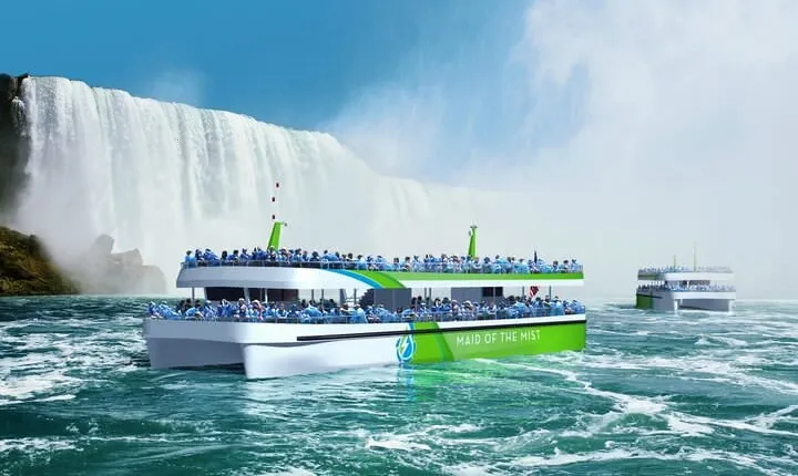 Niagara Falls USA Tour: Boat Ride, Cave, Light Show & Fireworks