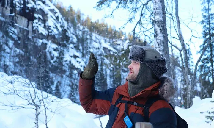 Frozen Waterfalls Hike through Korouoma Canyon