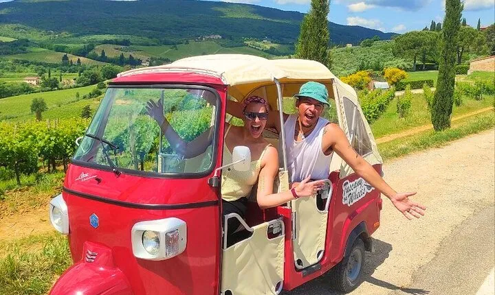 From San Gimignano: Original Tuscany wine tour by Tuk Tuk