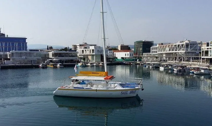Full-Day Family Catamaran Cruise from Limassol with Lunch