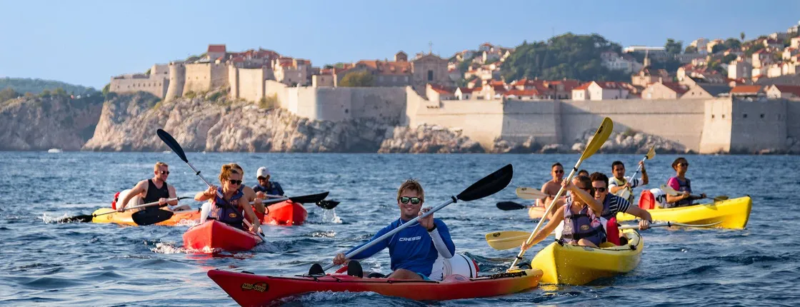 Dubrovnik sea kayaking and snorkeling with snack