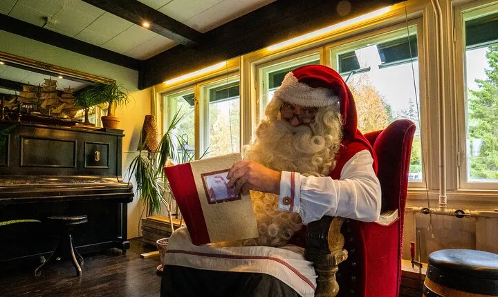 Private Meeting with Santa Claus in His Secret Home