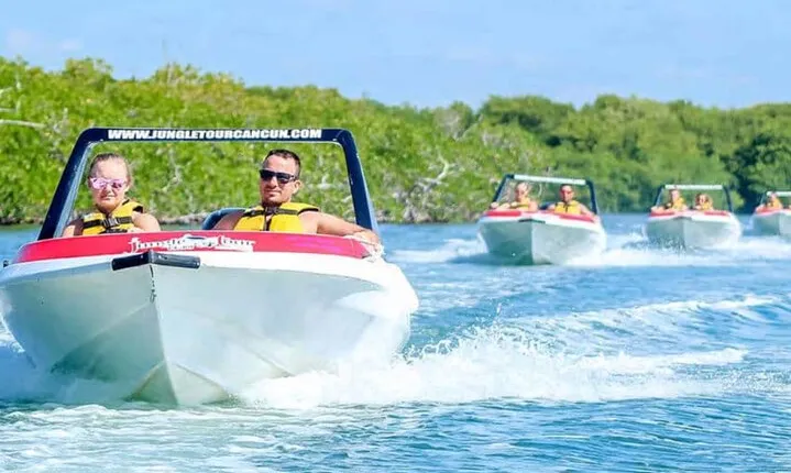 Mangroves and Punta Nizuc Snorkel Adventure by Speedboat