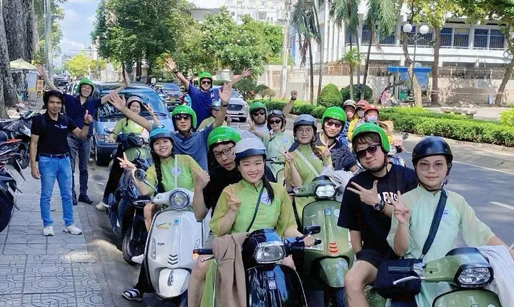 Saigon: City Unseen Highlights 2h Tour | Opt: Ao Dai Riders