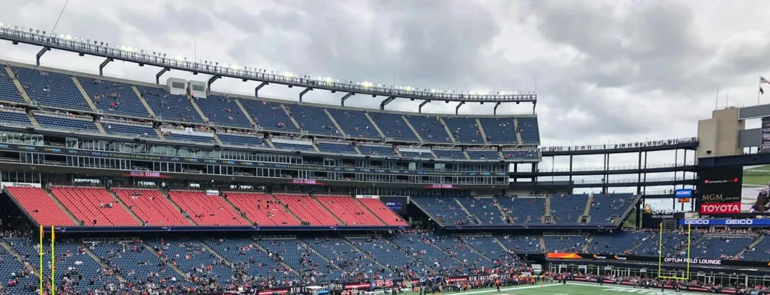 New England Patriots football game ticket at Gillette Stadium