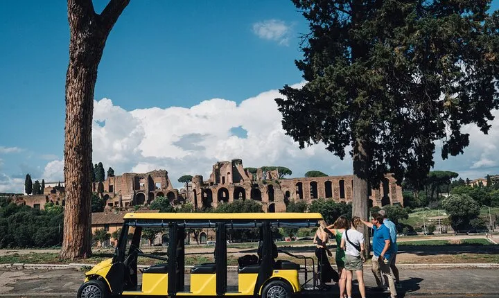 Golf Cart Driving Tour in Rome: 2.5 hrs Catacombs & Appian Way