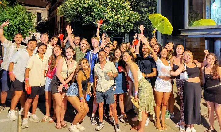 Athens Pub Crawl with 1hr Open Bar & VIP Nightclub Access