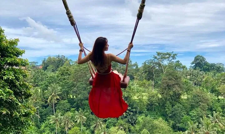 Ubud: Swing - Monkey Forest - Waterfall - Temple - Rice Terraces - Art Crafts