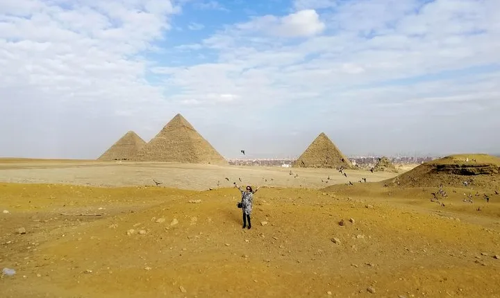 Pyramids of Giza, the Sphinx, the Egyptian Museum.