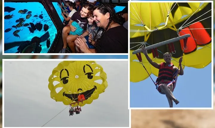 Enjoy Panorama Semi-Submarine Snorkeling & Parasailing - Hurghada