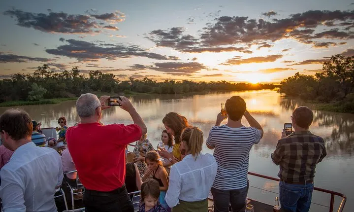 Drover's Sunset Cruise includes Smithy's Outback Dinner and Show