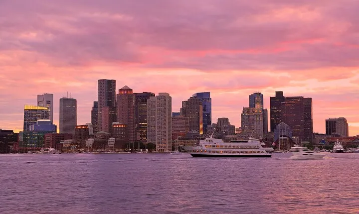 Scenic Boston Night Tour with Sunset Cruise