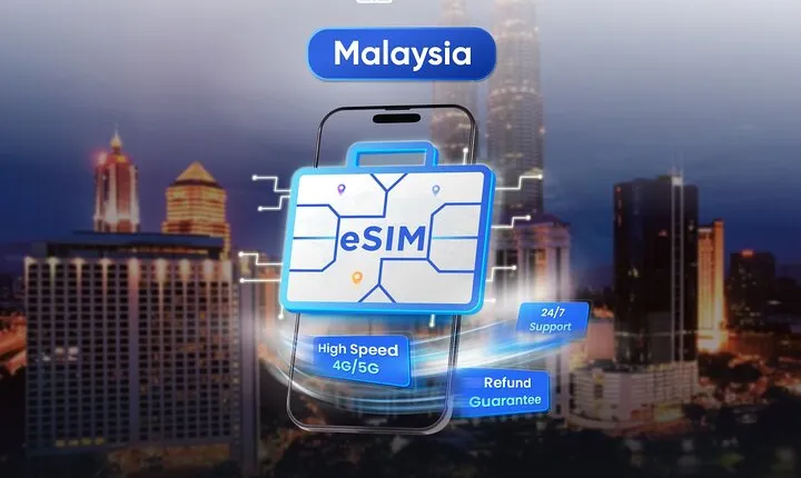 Malaysia eSIM (1 to 30 days. Up to 60GB of Data)