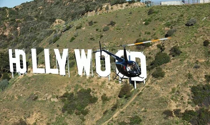Private Helicopter Ride to Hollywood Sign