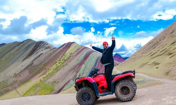From Cusco: Vinicunca Rainbow Mountain ATV Tour with Meals